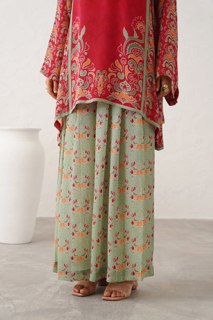 Rose Printed Crepe Matching Set - Neetika Chopra