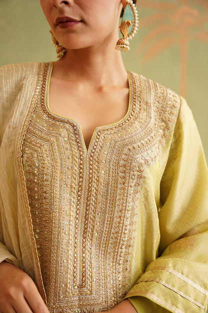 Dilshad Brocade Embroidered Suit Set - Neetika Chopra