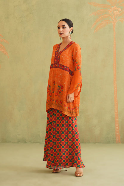 HASEEN CREPE SHARARA SET WITH DUPATTA - Neetika Chopra