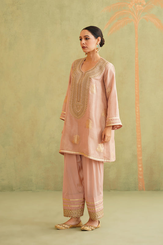 Zari Embroidered Suit Set - Neetika Chopra