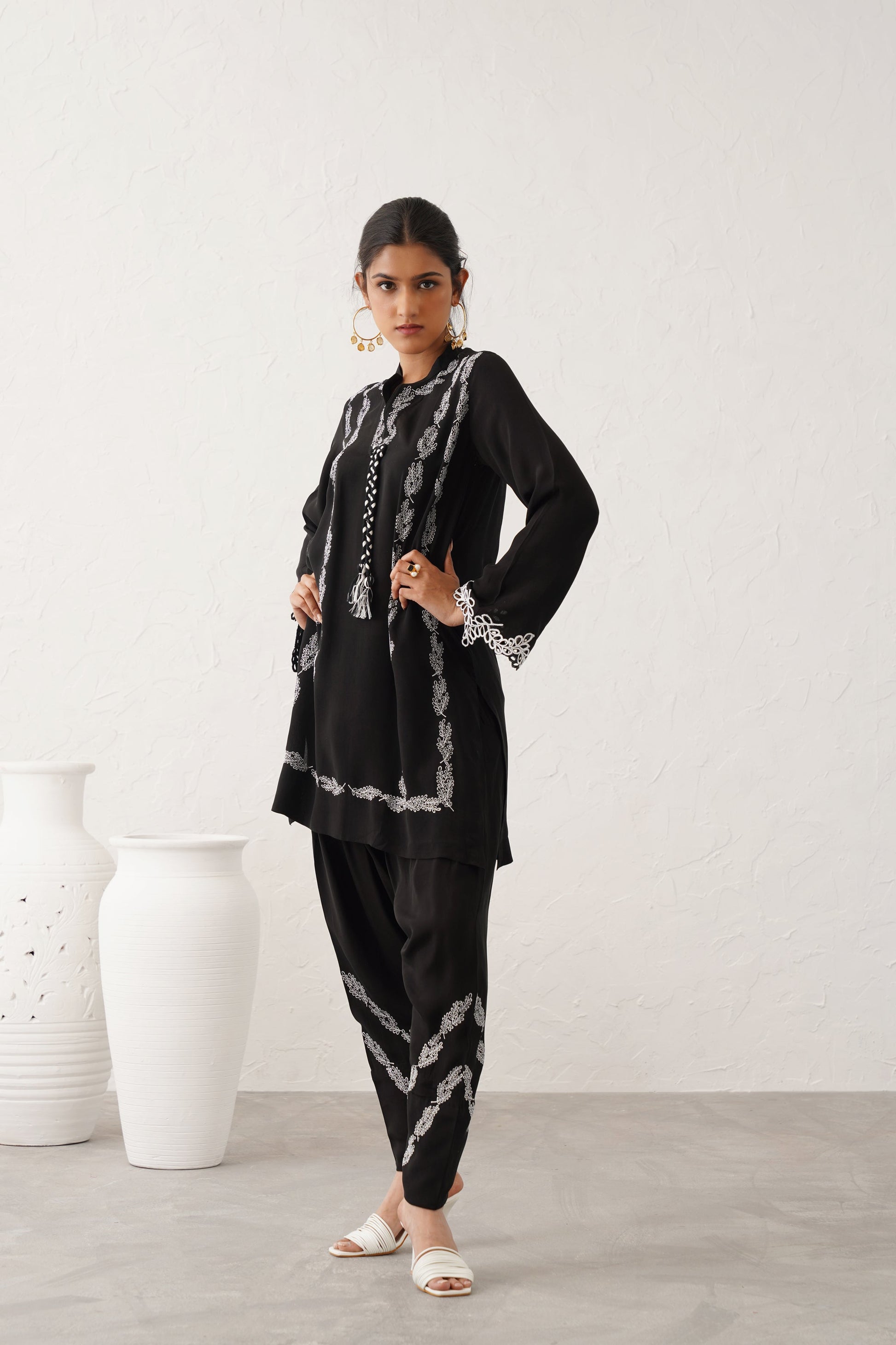 Husna Crepe Matching Set - Neetika Chopra