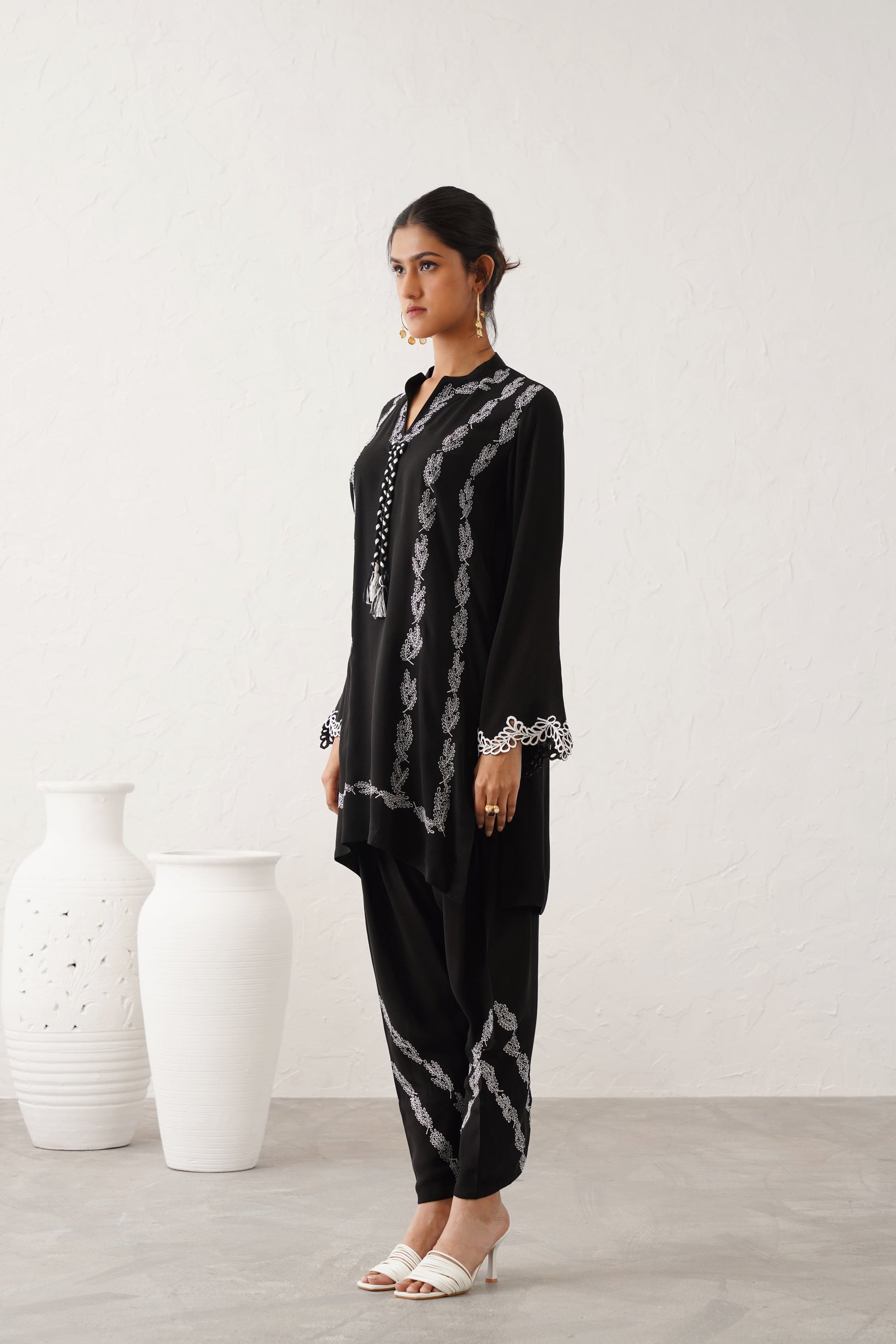 Husna Crepe Matching Set - Neetika Chopra
