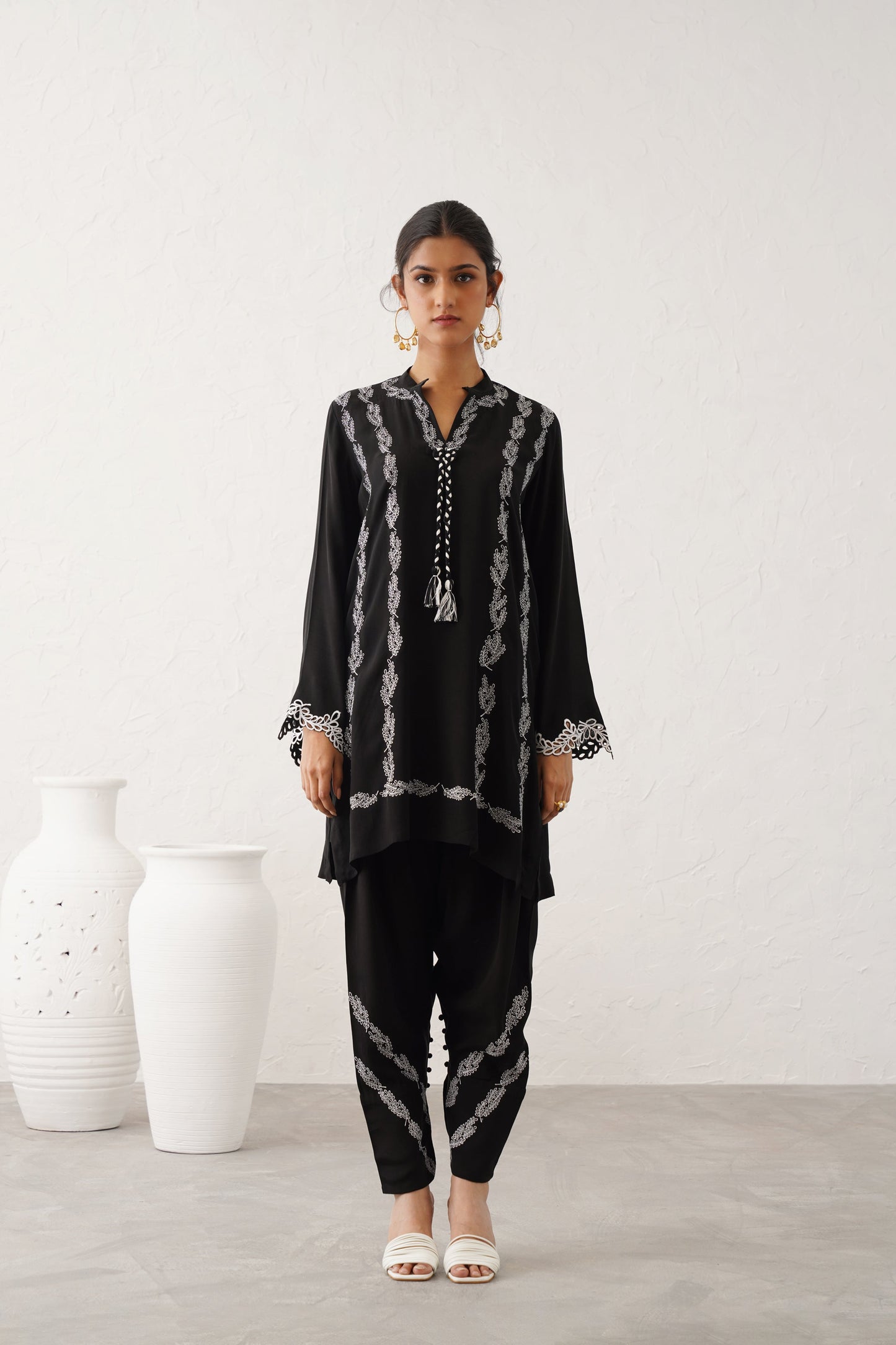 Husna Crepe Matching Set - Neetika Chopra