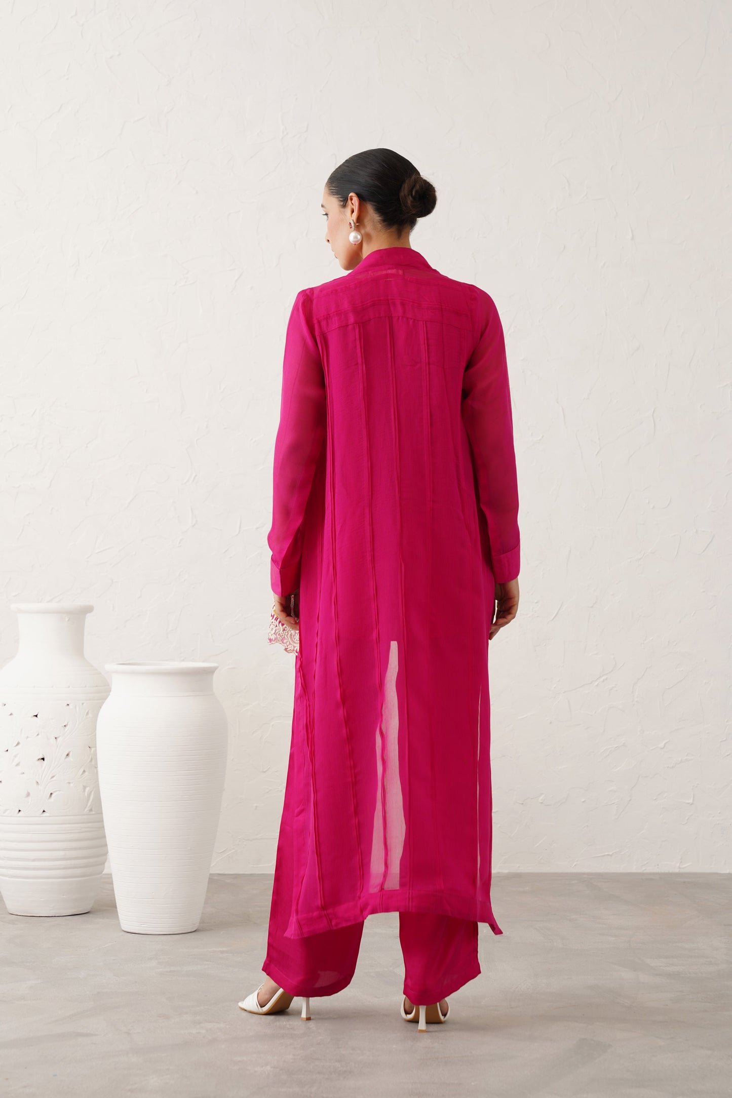 Lavanya Georgette Satin Embroidered Matching Set - Neetika Chopra