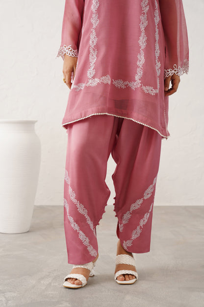 Lina Georgette Satin Matching Set - Neetika Chopra