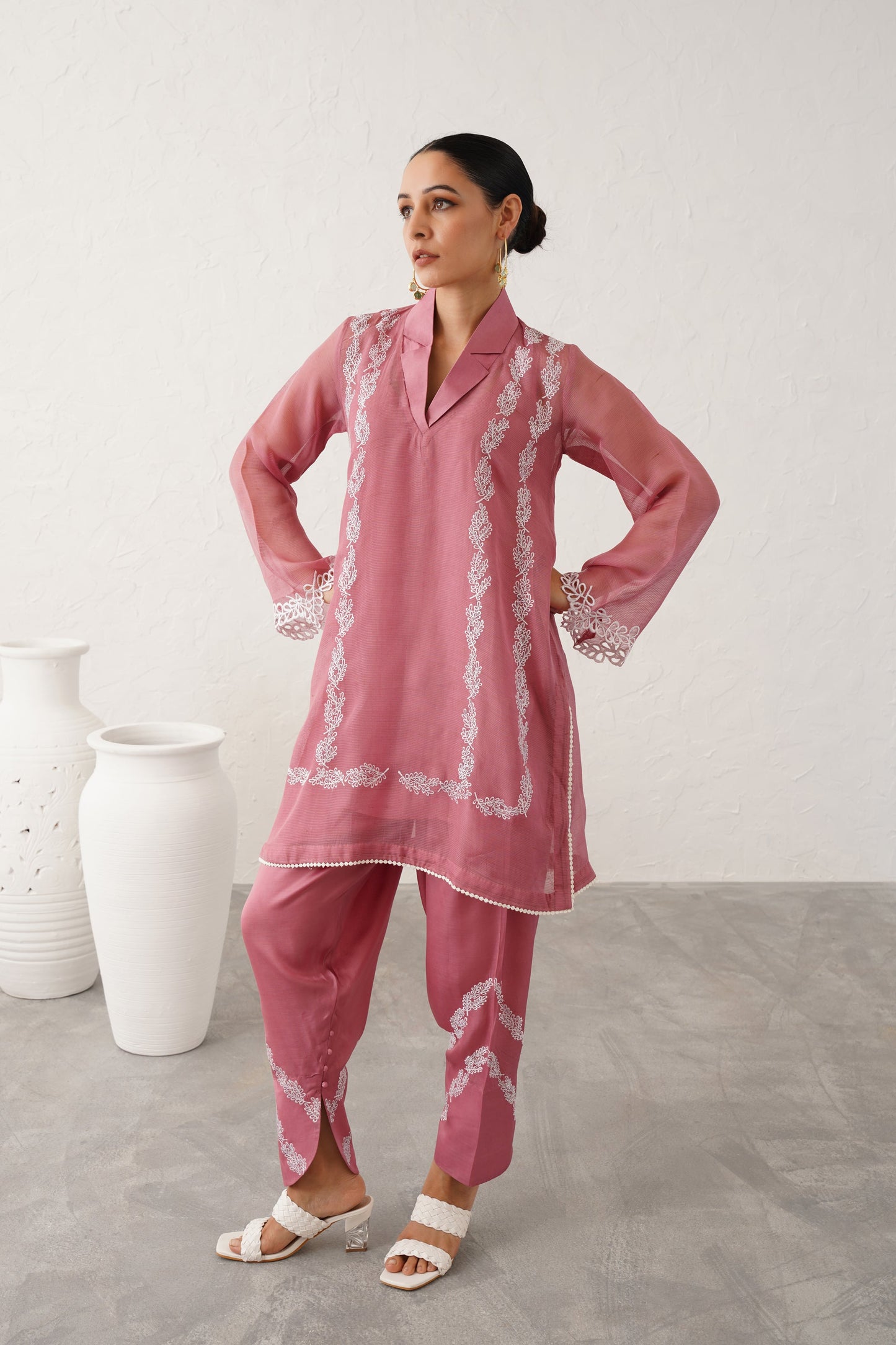 Lina Georgette Satin Matching Set - Neetika Chopra