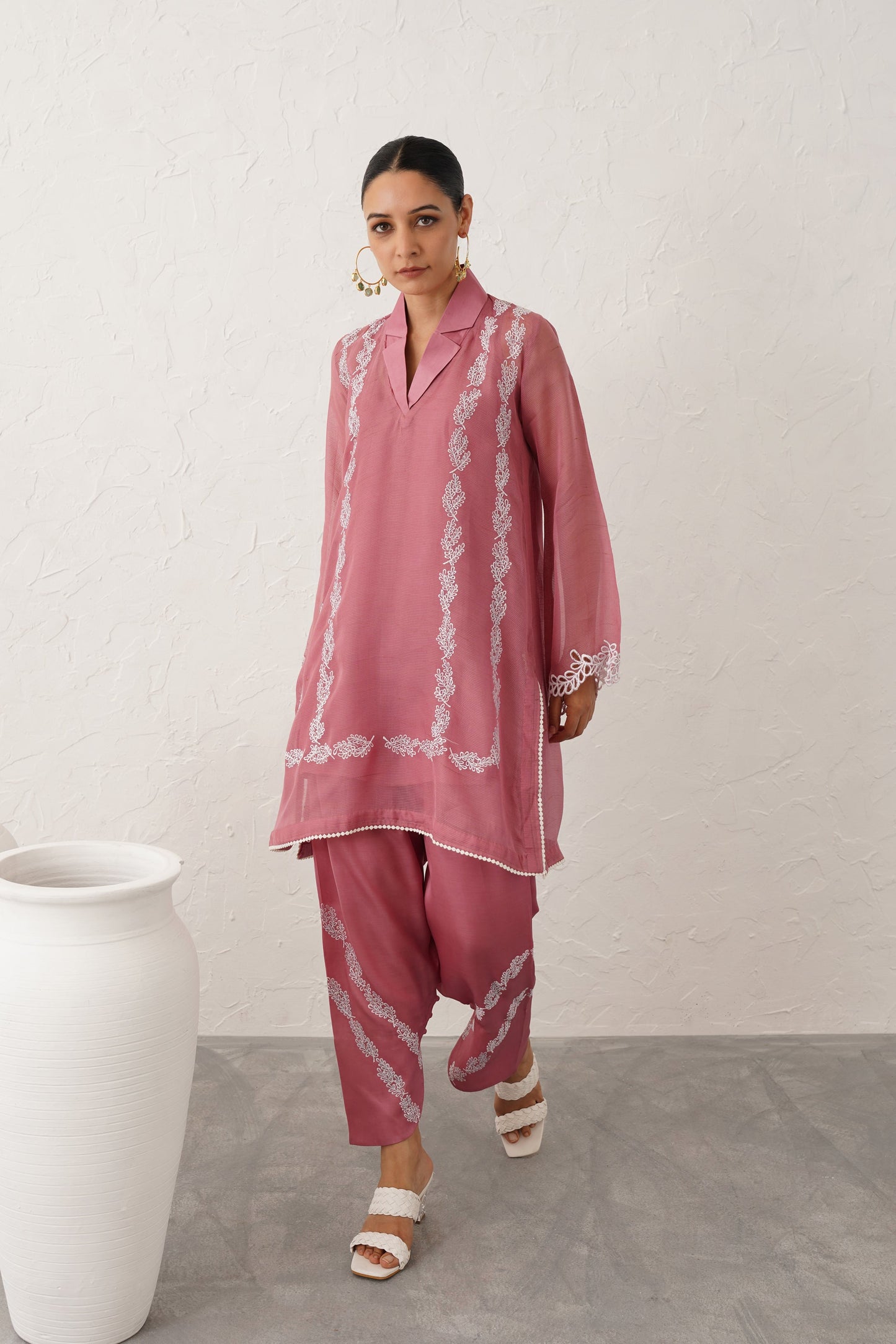 Lina Georgette Satin Matching Set - Neetika Chopra