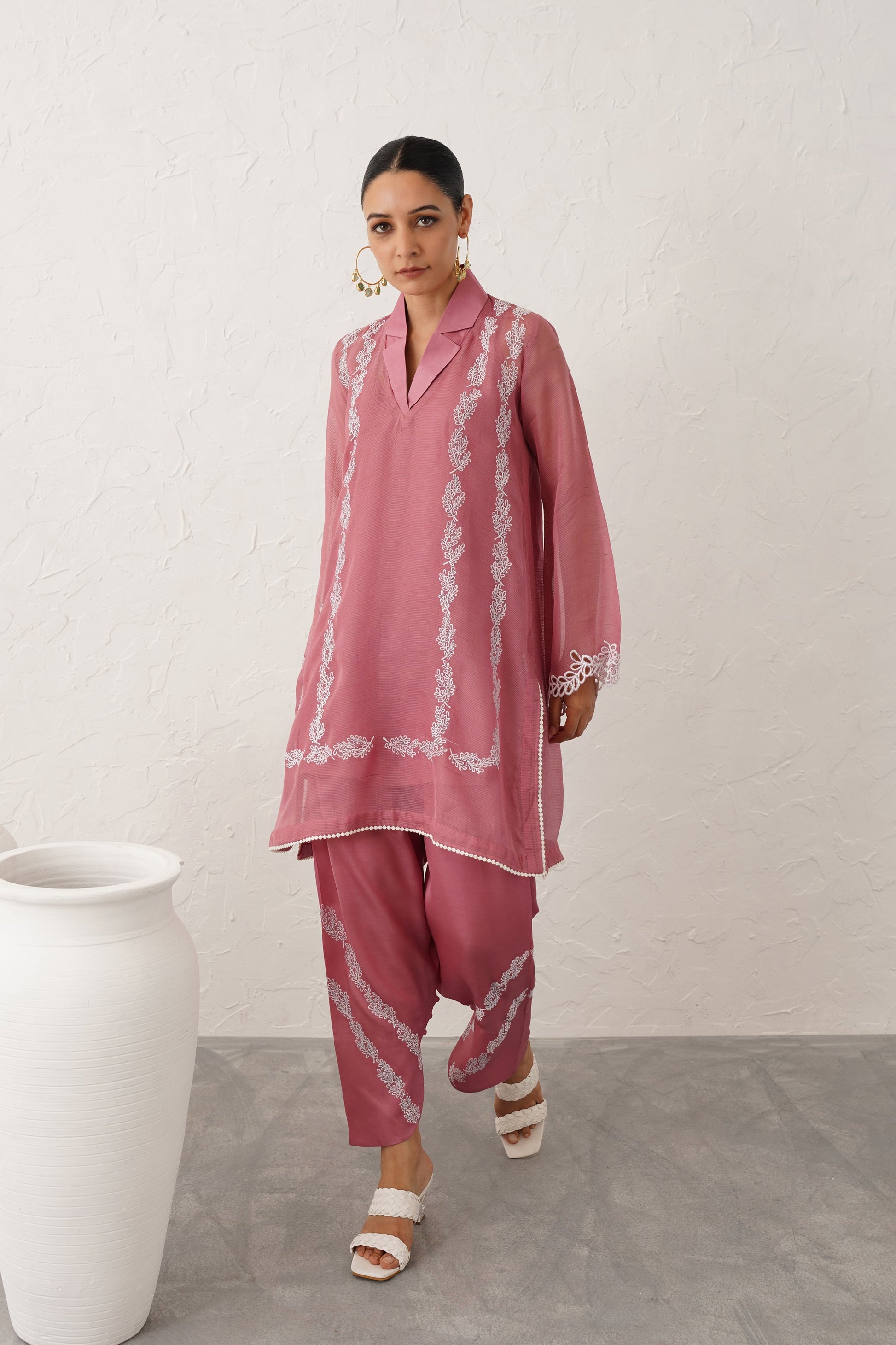 Lina Georgette Satin Matching Set - Neetika Chopra