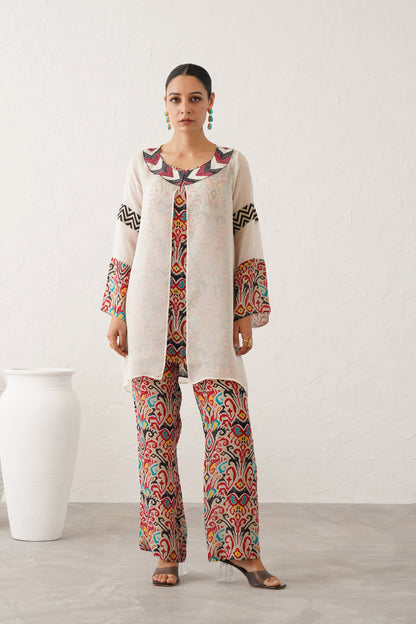 Moonlight Organza Crepe Matching Set - Neetika Chopra