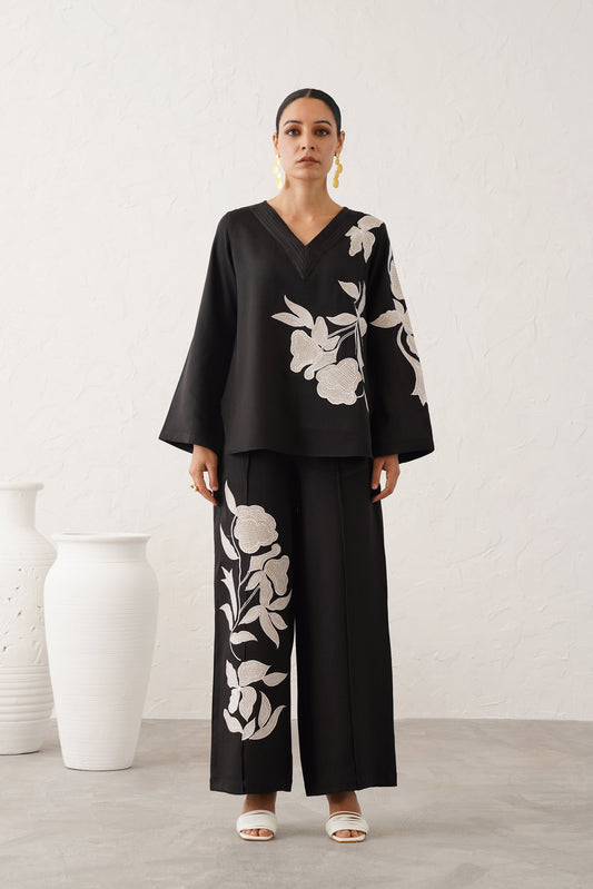 Sehaj Moss Crepe Matching Set - Neetika Chopra